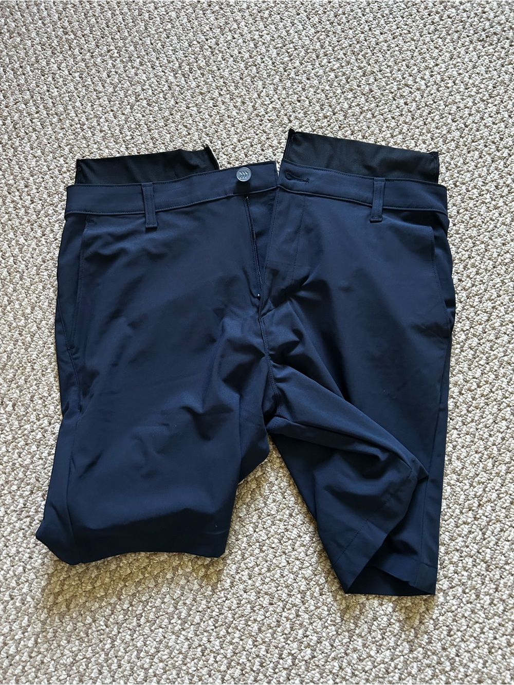 Navy Flat Front Shorts